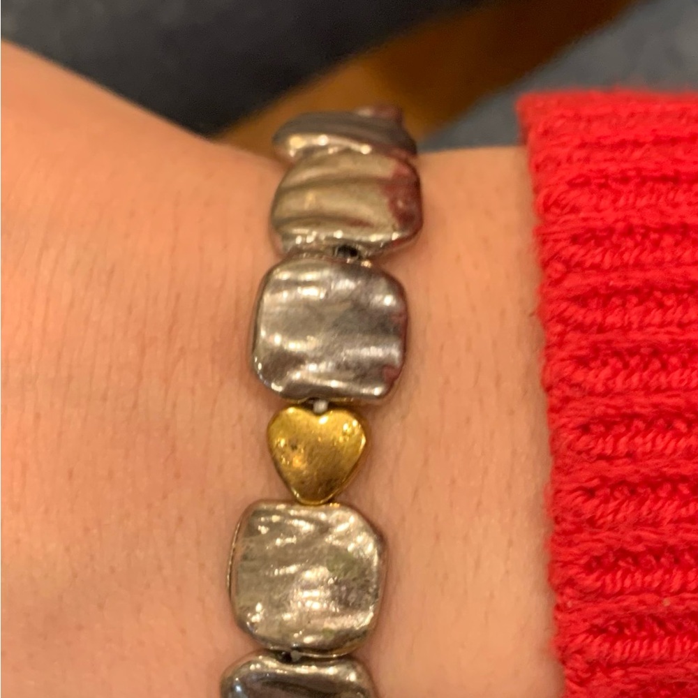 Silver and Gold Bracelet